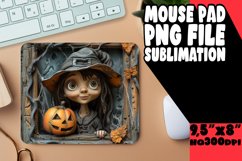 3D Fall Spooky Mouse Pad Design Keychain Halloween Art Product Image 1