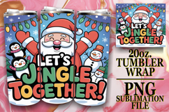 SERENE ESCAPES 20oz TUMBLER WRAP, Funny Santa Product Image 1