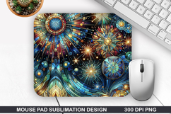 Fireworks Mouse Pad Sublimation, 4th Of July Mouse Pad PNG Product Image 1