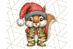 Christmas Animal Clipart, Festive Animals in Holiday Outfits Product Image 4