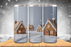 Winter Wonderland Snowflake PNG, Icy Tree 20oz Tumbler wrap Product Image 1