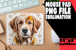 Radiant Mouse Mat Sublimation PNG, Holiday Pets Product Image 1
