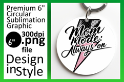 Charming Round Design Coaster Template , Mother&#039;s Day Product Image 1
