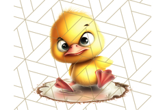 Adorable Angry Animals Clipart PNG, Cute Moody Faces Png Product Image 4