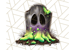 Bold Zombie Clipart PNG, Creepy Halloween Clip Art Product Image 4