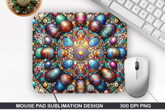 Easter Eggs Mouse Pad Sublimation, Easter Mouse Pad PNG Product Image 1