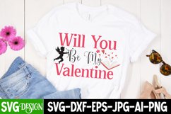 will you be my valentine SVG Cut File, Be My Valentine SVG Product Image 3