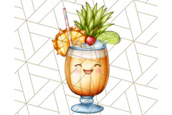Tropical Tiki Friends PNG Clipart, Cute Summer Art Product Image 4
