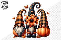 Halloween Gnomes Sublimation - Clipart PNG Design Product Image 1