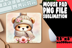 BLISSFUL MOUSE MAT PNG STYLE, Cute Animals Product Image 1