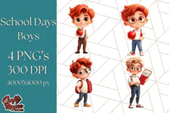 Boy Teacher Clipart PNG, Cute Male Teacher Illustration Product Image 1