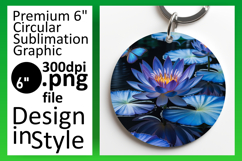 Lovely Round Design Coaster Artwork , Flowers Product Image 1