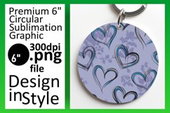 Playful Round Design Car Coaster PNG , Heart Product Image 1