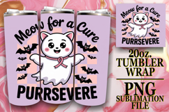 BRIGHT ESCAPES 20oz TUMBLER WRAP, Ghost Cancer Product Image 1
