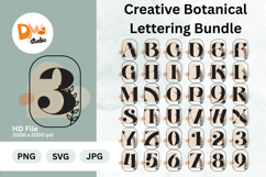 Creative Botanical Lettering Bundle Monogram Product Image 1