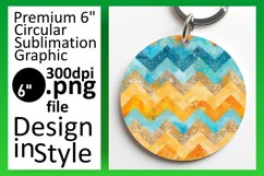 Vibrant Glitter Stripe Round Design Art Product Image 1