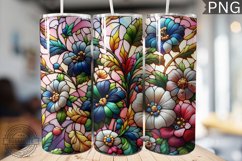 Embroidered Flowers Tumbler Wrap - High Quality 300 Dpi Product Image 1