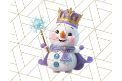 Adorable Snowman Character PNG Clipart Product Image 4