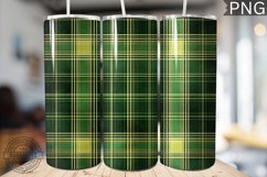 Green Christmas Plaid Tumbler Wrap -High Quality 300 Dpi Product Image 1