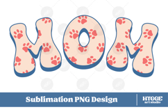 American Mom 4th of July USA Cat Dog Paw DTF Sublimation Product Image 1