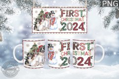 First Christmas 2024 Mug Wrap - Christmas Mug Sublimation Product Image 1