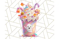 Haunted Sweet Shoppe PNG Clipart, Pastel Halloween Bakery Product Image 4
