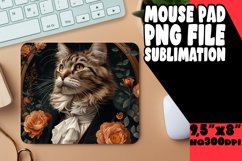 Amusing Kitty Craze Sublimation Mousepad PNG Product Image 1