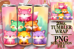 Uplifting spirits 20oz tumbler wrap, Cute Animals Product Image 1