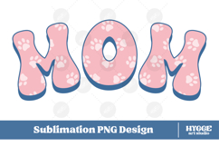 American Mom 4th of July USA Cat Dog Paw DTF Sublimation Product Image 1