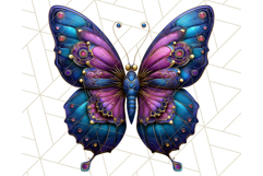 Metallic Butterfly Clipart PNG Clipart, Vibrant Butterfly Product Image 4