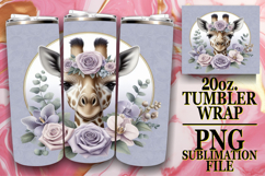 RADIANT GLOW 20oz TUMBLER WRAP, Giraffe Product Image 1