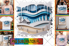 Cheerful PNG TSHIRT Designs, Winter Product Image 1