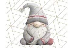 Cozy Winter Gnome Clipart PNG, Christmas Gnome Clip Art Product Image 4
