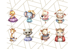 Princess Animal PNG Clipart with Crowns &amp; Royal Accessories Product Image 4