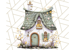 Whimsical Cottagecore Cottage PNG Clipart, Fairy House Png Product Image 4