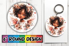 Lovely Valentine&#039;s Whimsy: Keychain Sublimation Product Image 1
