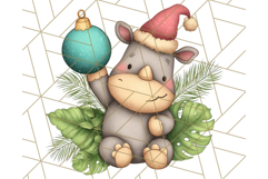 Safari Christmas PNG Clipart, Cute Jungle Animal Art Product Image 4