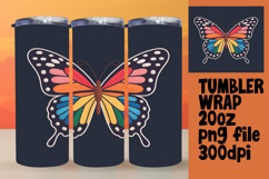 Unique 20oz Gift Tumbler Template , Butterfly Product Image 1