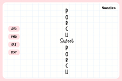 Porch Sign Saying SVG | Porch Sweet Porch Product Image 3