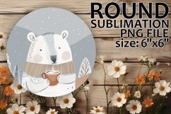 Glamorous Circle Design for Sublimation , Winter Product Image 1