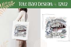 Silver Lips Illustration, Brave Enough To Dream PNG Product Image 1