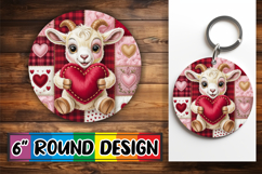 Enchanted Round Ornaments Magic, Valenines Animals Product Image 1