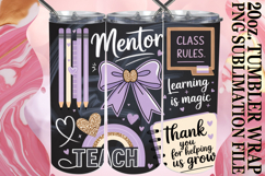 Refreshing days 20oz tumbler wrap, Teacher Product Image 1