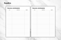 Travel Expenses Editable Template 3 | Travel Planner Product Image 3