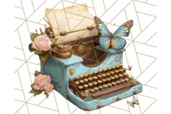 Vintage Butterfly PNG Clipart, Fairytale Cottagecore Images Product Image 4