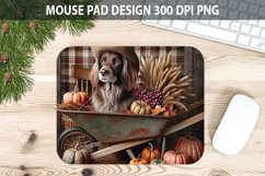 Dog Mouse pad Sublimation - Thanksgiving PNG Design Product Image 1