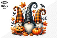 Halloween Gnomes Sublimation - Clipart PNG Design Product Image 1