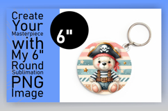 Artistic Circle PNG for Keychains , Teddy Bear Product Image 1