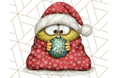 Christmas Monster Clipart, Funny Holiday Creature PNG Art Product Image 4
