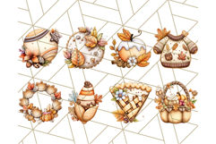 Fall Cookie Clipart PNG, Autumn Sweets Pumpkin Cookies Product Image 4
